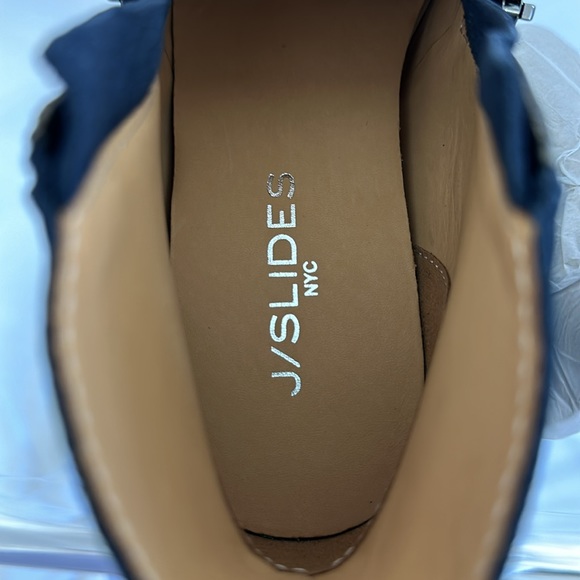 J/Slides Wyona WP Navy Suede Hidden Wedge Sneaker Waterproof 6 1/2M NIB - Picture 7 of 11